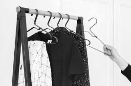 clothes hangers for ironed clothing